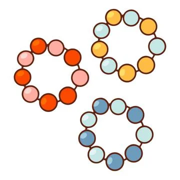 Macrame decoration hanging vector doodle illustration isolate on white Stock Illustration