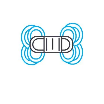 Macrame linear icon concept. Macrame line vector sign, symbol, illustration. イラスト素材