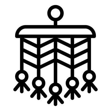 Macrame Vector Icon Design Illustration Stock Illustration