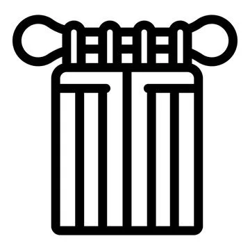 Macrame wall hanging decor boho style with stripes and knots イラスト素材