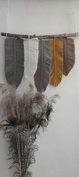 Macrame on wall 写真素材