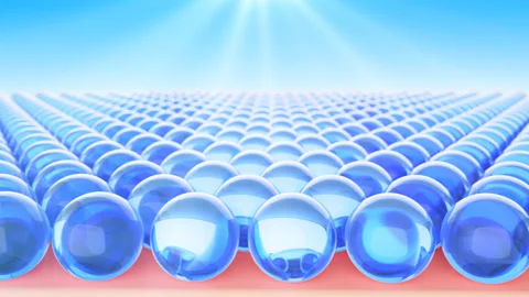 Macro 3D Animation, Moisturizer Akin Protection With, Healthy skin, Beautiful Stock-Footage 164008955