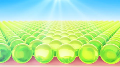 Macro 3D Animation, Moisturizer Akin Protection With, Healthy skin, Beautiful Stock Footage 164108599