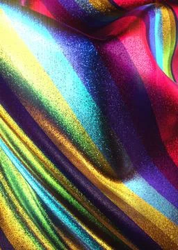 Macro 3D Fabric Texture with Sharp Folds and Glitter Illustrazione stock