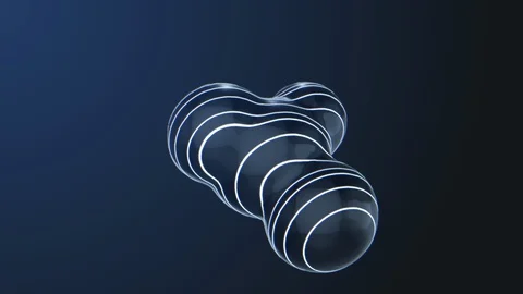 Macro Abstract background with neon fluid transformation on a black background Stock Footage 128533574