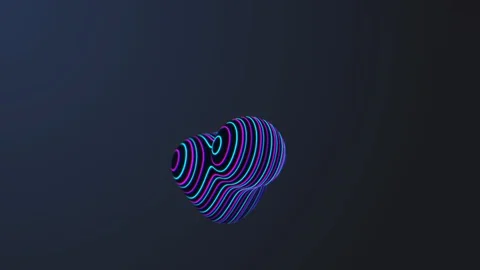 Macro Abstract background with neon fluid transformation on a black background Stock Footage 128535026