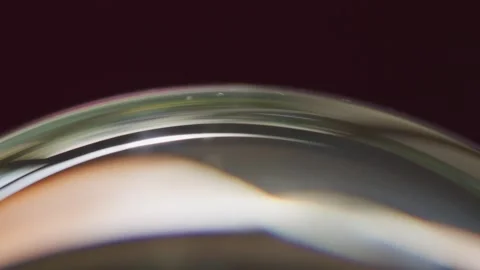 Macro Abstract Glass Orb Reflecting Sunlight Видео 345688251