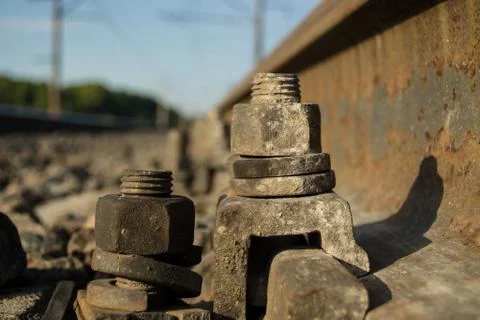 Macro abstract rails Stock Photos