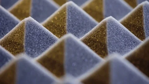 Macro of acoustic foam panel background Vidéo 84165125
