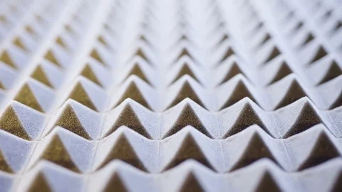 Macro of acoustic foam panel background Vidéo 84194396
