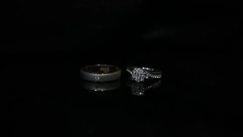Macro and Close up Wedding Ring Stock Footage 141889081