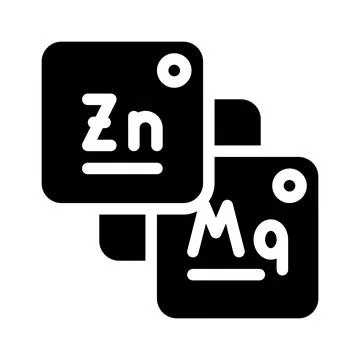 Macro and microelements food glyph icon vector illustration Ilustração Stock
