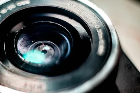 Macro of an aperture Stock Photos