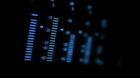 Macro of Audio Volume Bargraph on a Digital Video Recorder 動画素材 135012686