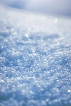 Macro background of fresh snowflake texture Stock Photos