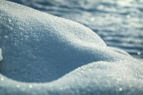Macro background of fresh snowflake texture Stock Photos