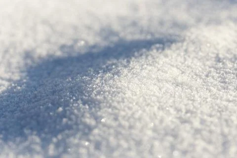 Macro background of snow Stock Photos