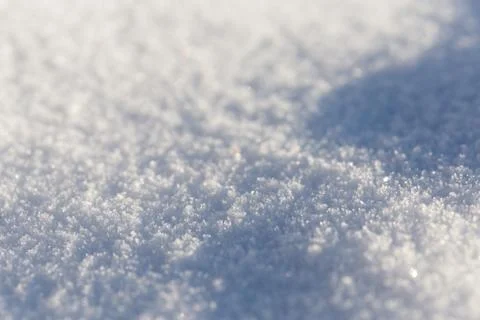 Macro background of snow Stock Photos