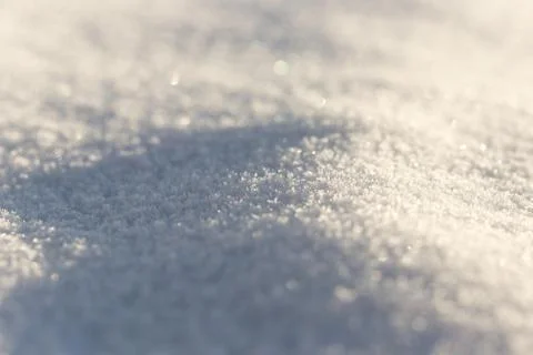 Macro background of snow Stock Photos