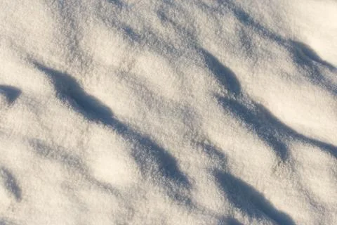 Macro background of snow Stock Photos