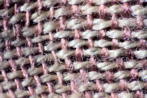 Macro backgrounds of natural and artificial fabric Stock Photos
