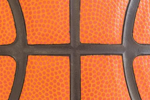 Macro basketball texture Stock Photos