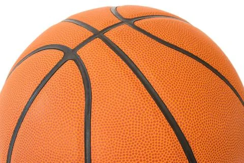 Macro basketball texture Stock Photos