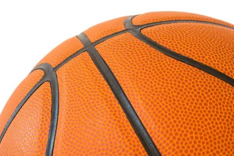 Macro basketball texture Stock Photos