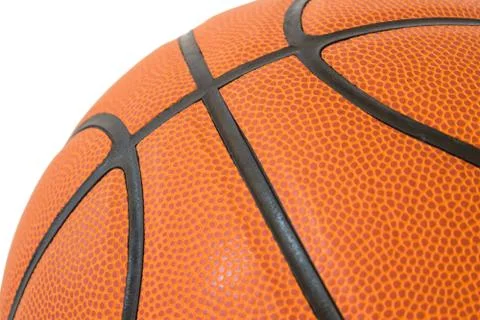 Macro basketball texture Stock Photos