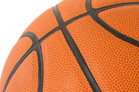 Macro basketball texture Stock Photos