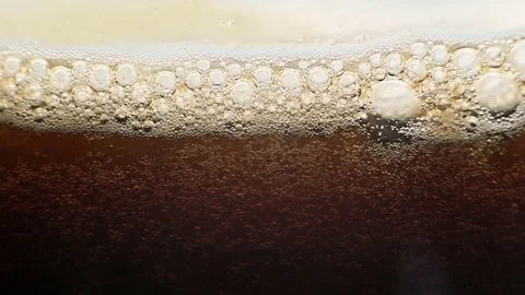 Macro Beer Bubbles Stock Footage 75411381