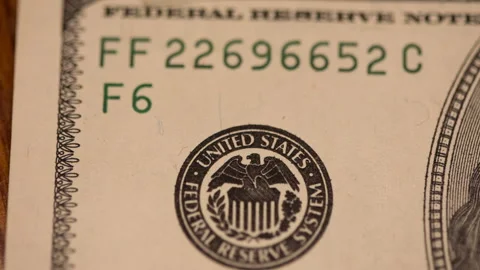 Macro of Benjamine Franklin's face on the US one hundreed dollar bill. Stock Footage 93712188