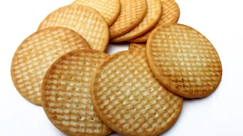 Macro of biscuit Stock Photos