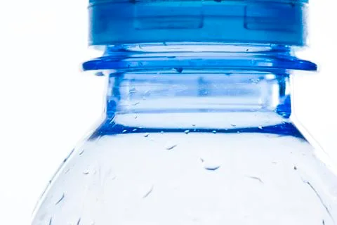 Macro blue bottle Stock Photos