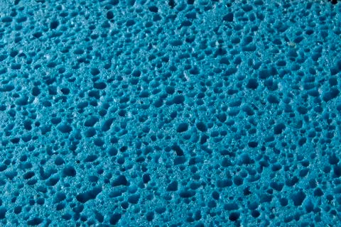 Macro blue sponge Foto stock