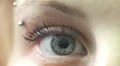 macro of blue young eye - move - open - close - macro HD Footage