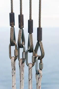 Macro boat rigging Stock Photos
