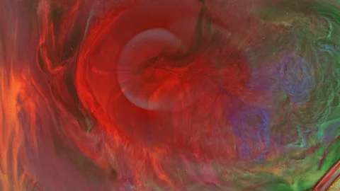 Macro bokeh of glittering particles shimmering in abstract fluid motion Stock Footage 331659892