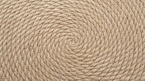 Macro brown vintage jute texture. Stock Footage 210467017