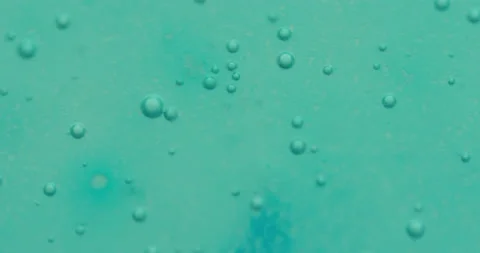 Macro Bubbles moving in green/blue atmosphere 21b 스톡 동영상 188415756