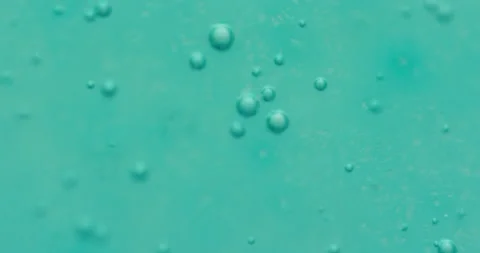 Macro Bubbles moving in green/blue atmosphere 21b 스톡 동영상 188418677