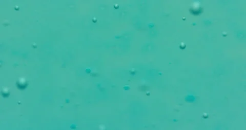 Macro Bubbles moving in green/blue atmosphere 21b 스톡 동영상 188419513