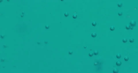 Macro Bubbles moving in green/blue atmosphere 21b 스톡 동영상 188431768