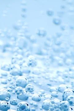 Macro bubbles of water Stock Photos