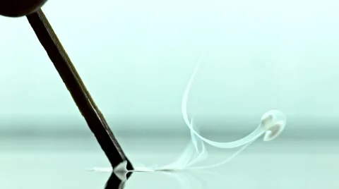 Macro Of burning match put In Torquoise Water In Super Slow Motion 스톡 동영상 63143759