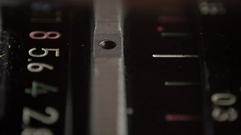 Macro of Camera Lens Aperture Changing. Stock Footage 88151957