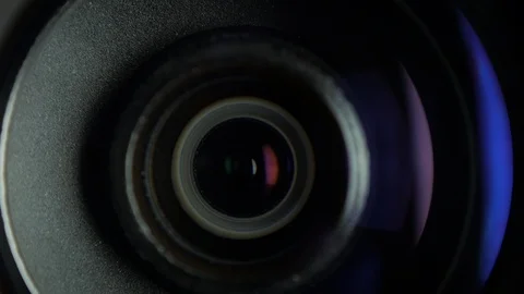 Macro of a Camera Lens Zooming. Stock Footage 87882273