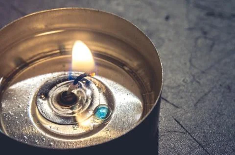 Macro of a candle Stock Photos