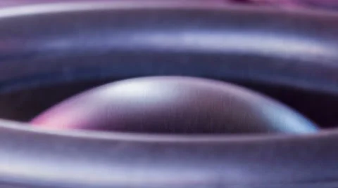 Macro: Car Speaker Diffuser Moving With Sound Stock Footage 44096848
