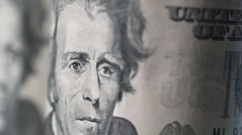 Macro cash footage Stock Footage